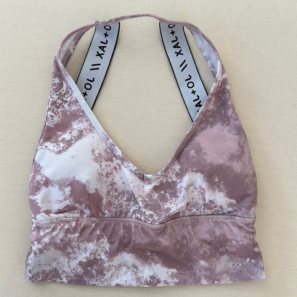 Jo+Jax Racer Tri crop, pink champagne black, XSA